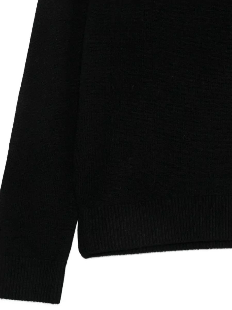 Dunst Cashmere Wool Ribbed V-Neck Long-Sleeve Jumper