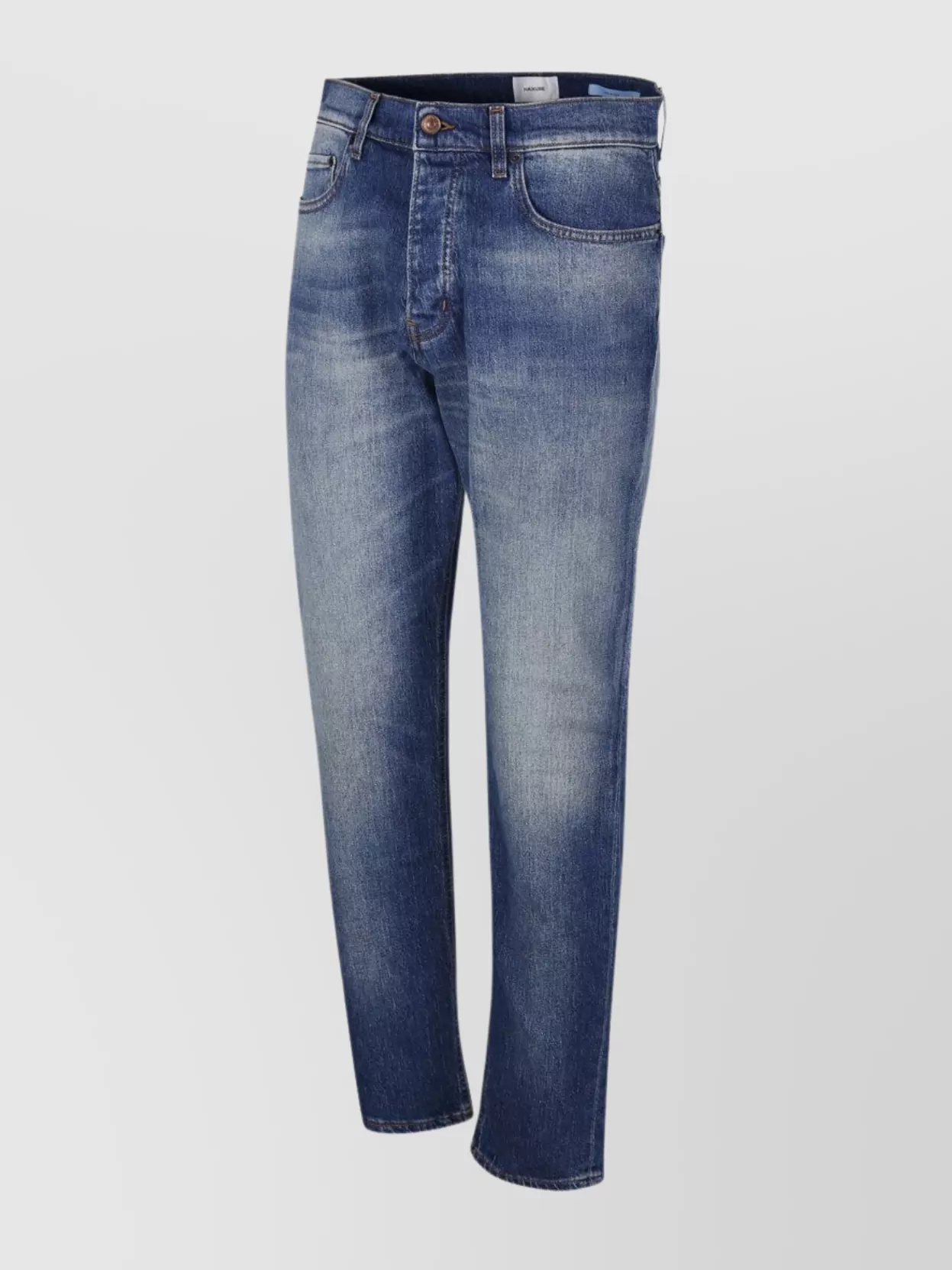 Haikure Slim Jeans With Faded Contrast Stitching