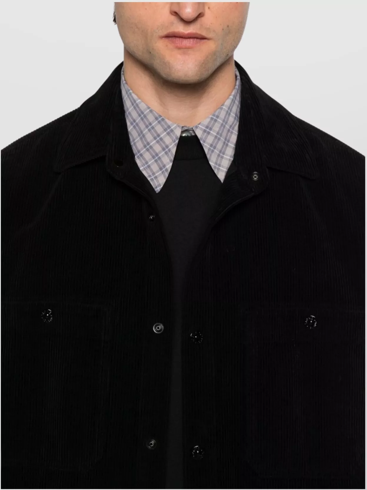 Stone Island Overshirt With Ribbed Texture And Pockets