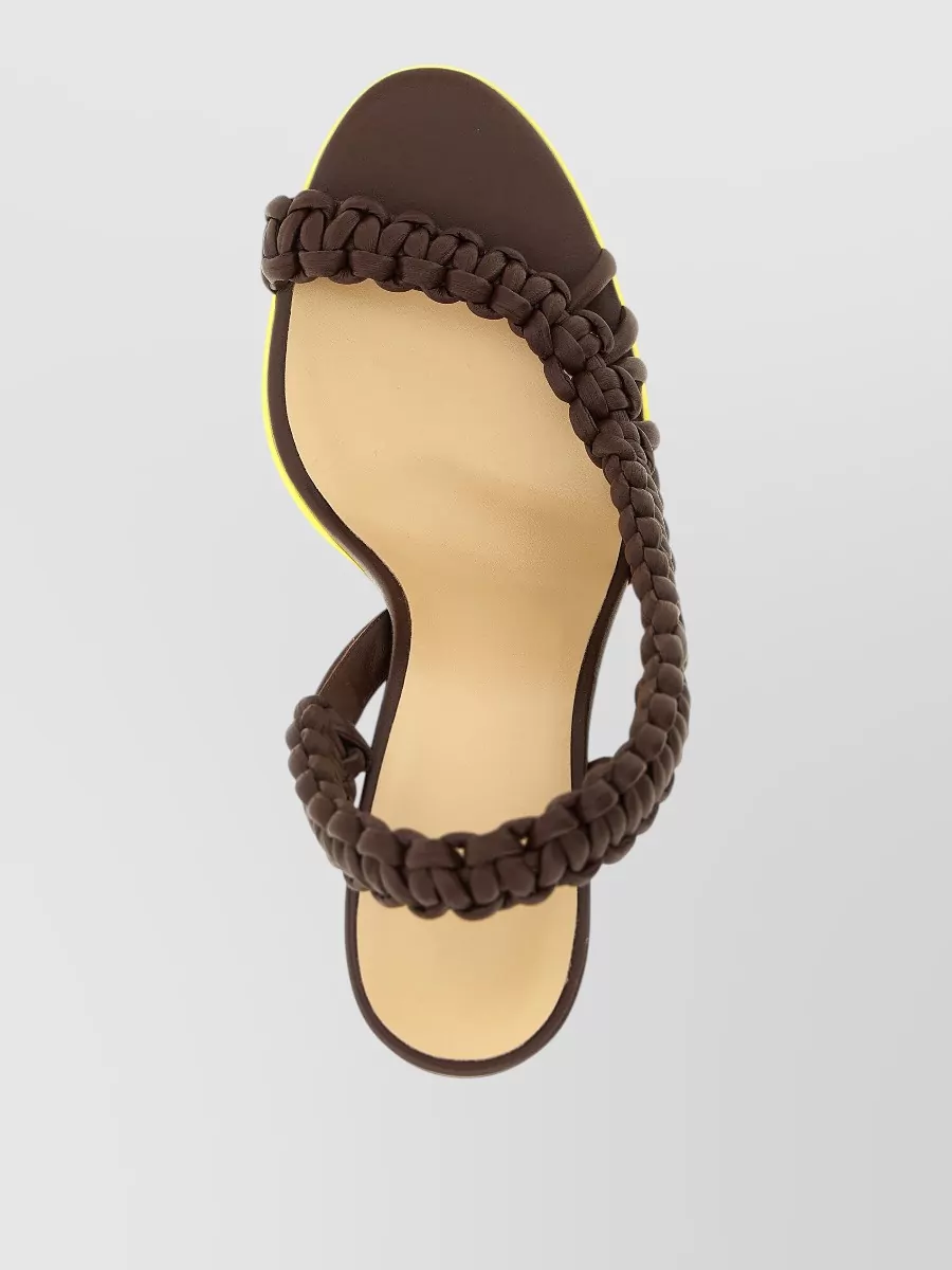Fendi Leather Asymmetric Sandals