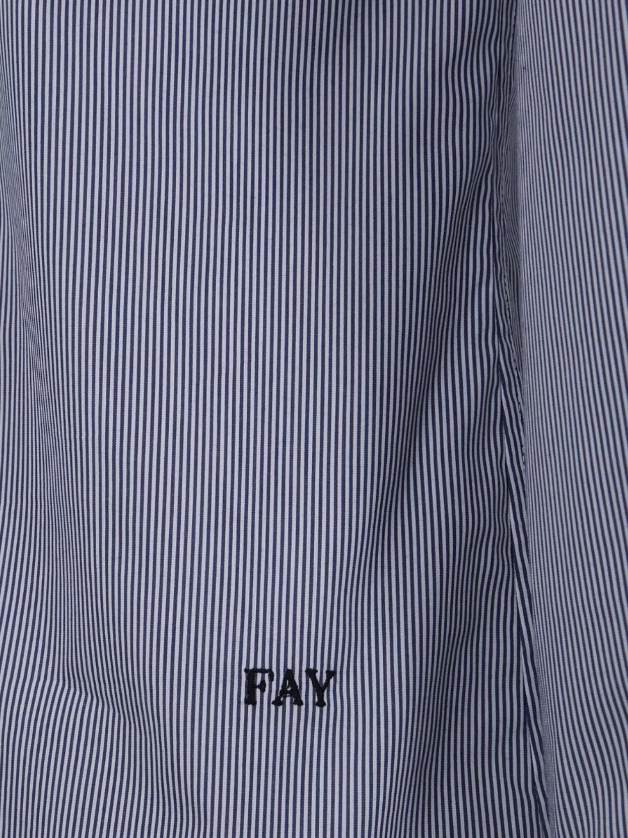 Fay Striped Button-Down Collar Long Sleeves Shirt