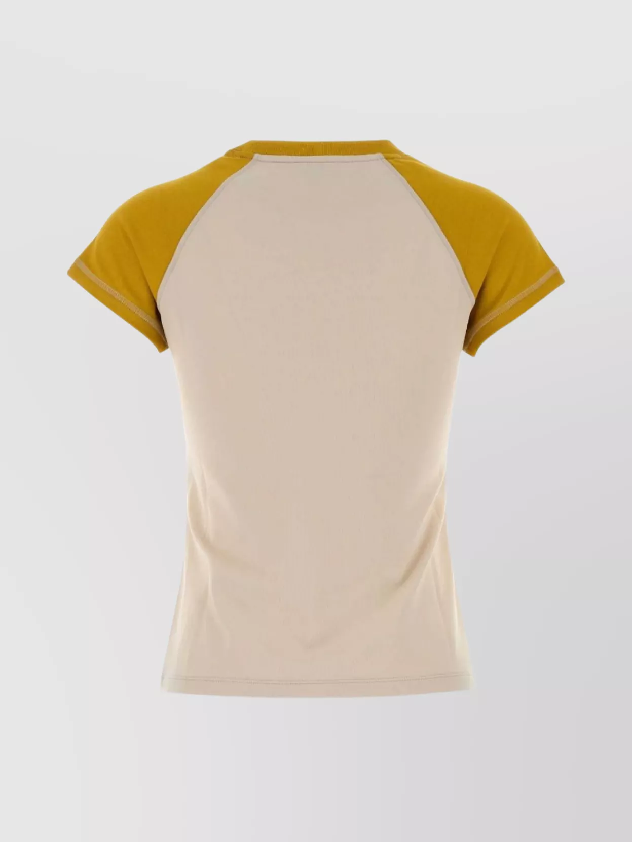 Loewe Cotton Blend T-shirt Featuring Contrast Sleeves In Neutral