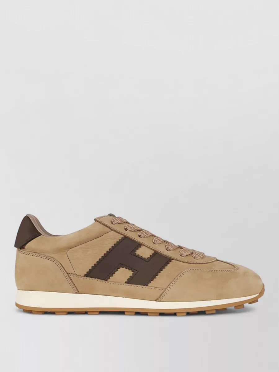 Hogan Leather Lace-Up Sneakers