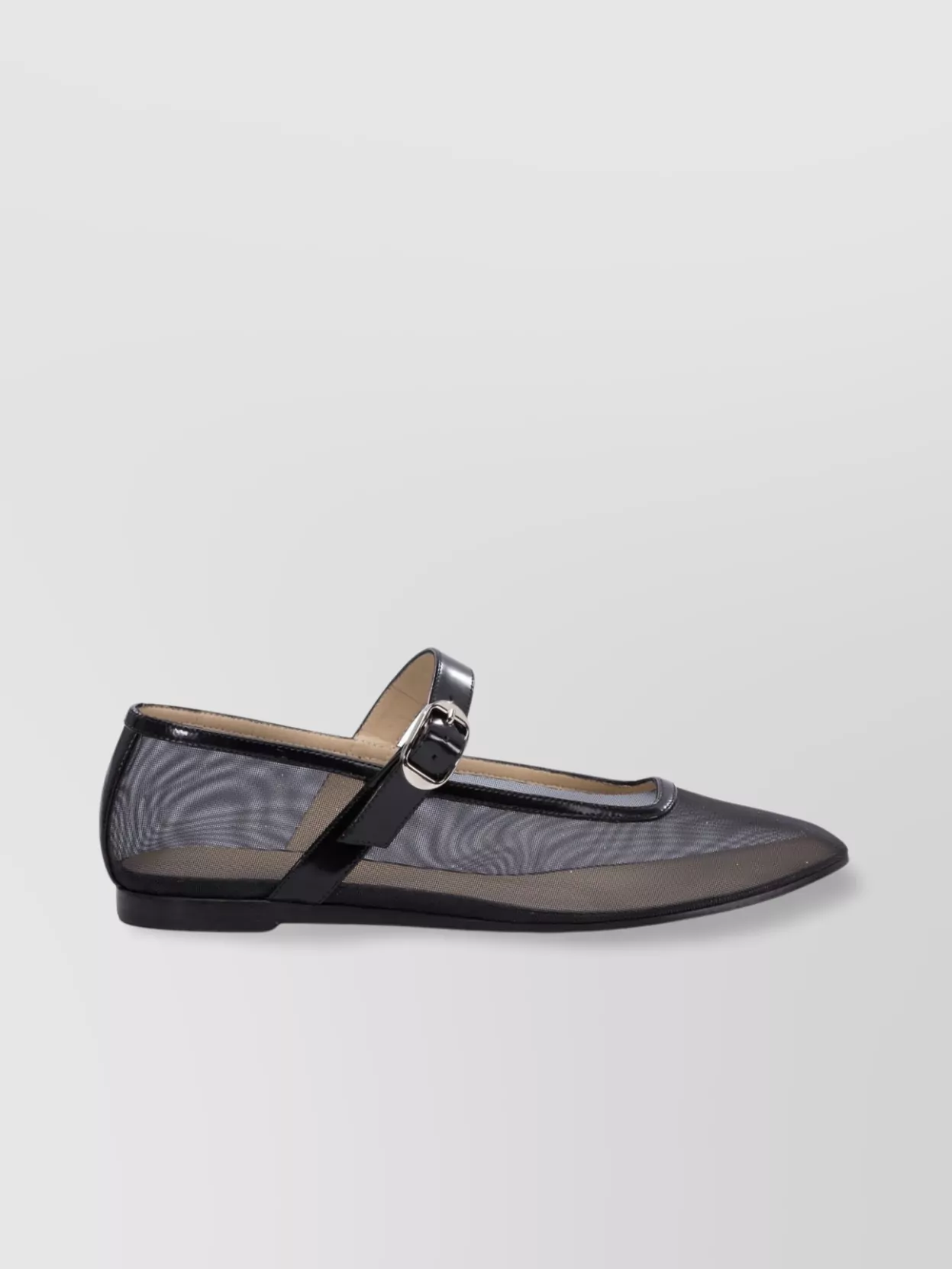Le Monde Beryl Pointed Toe Mesh Ballerina Shoes