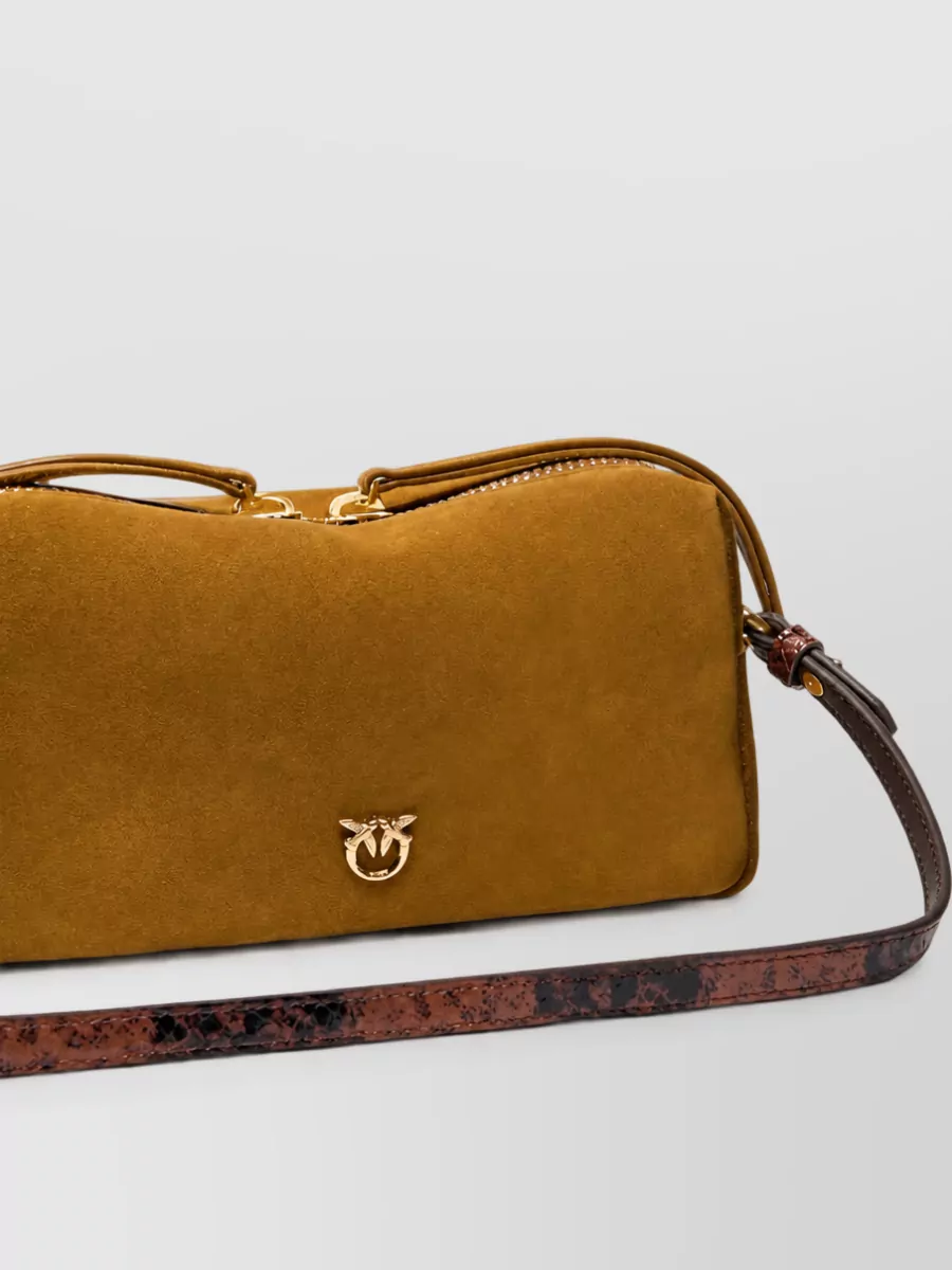 Pinko Love Bag Leather Clutch Bag