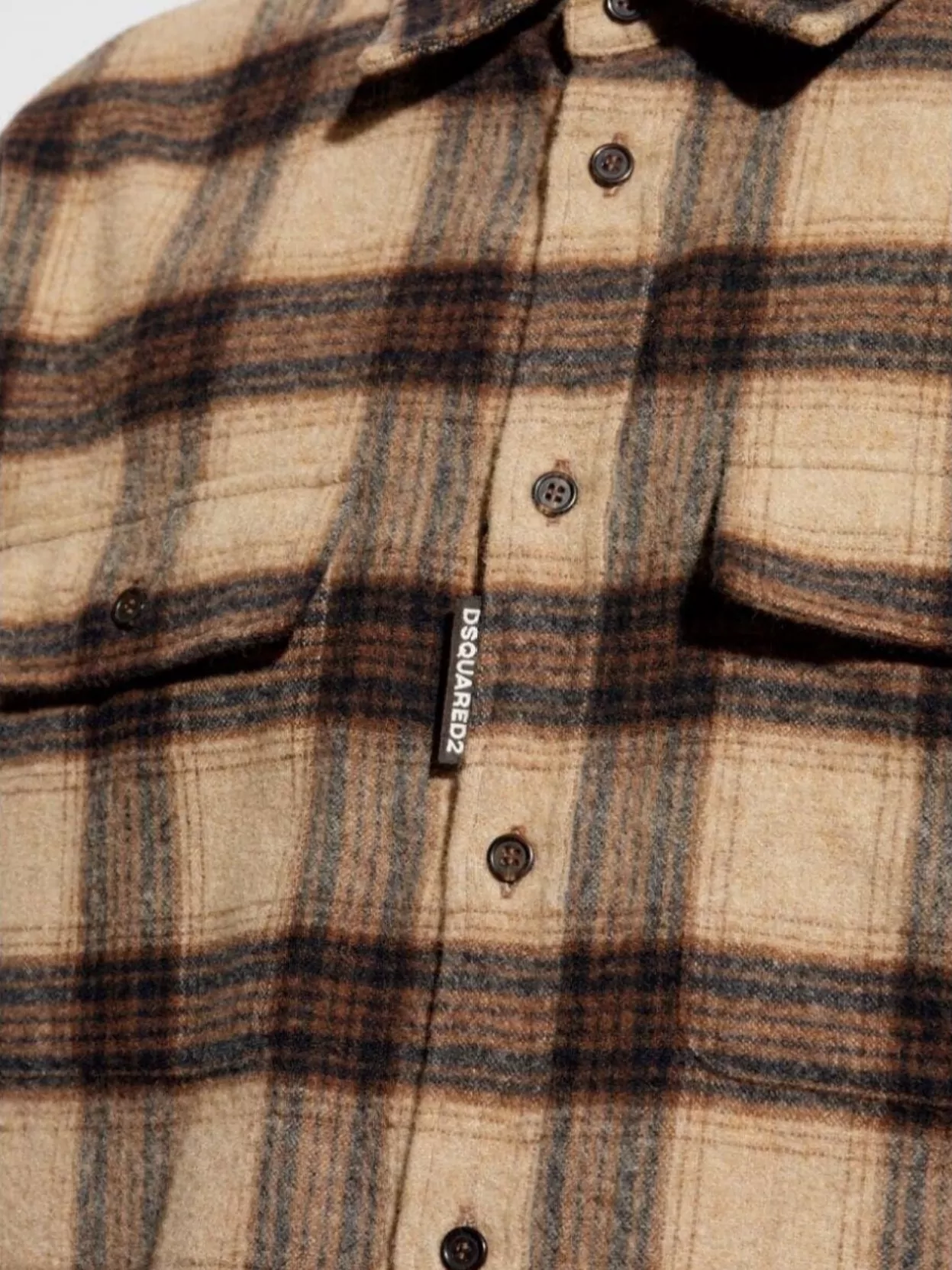 Dsquared2 Long Sleeve Button-Down Shirt And Pockets