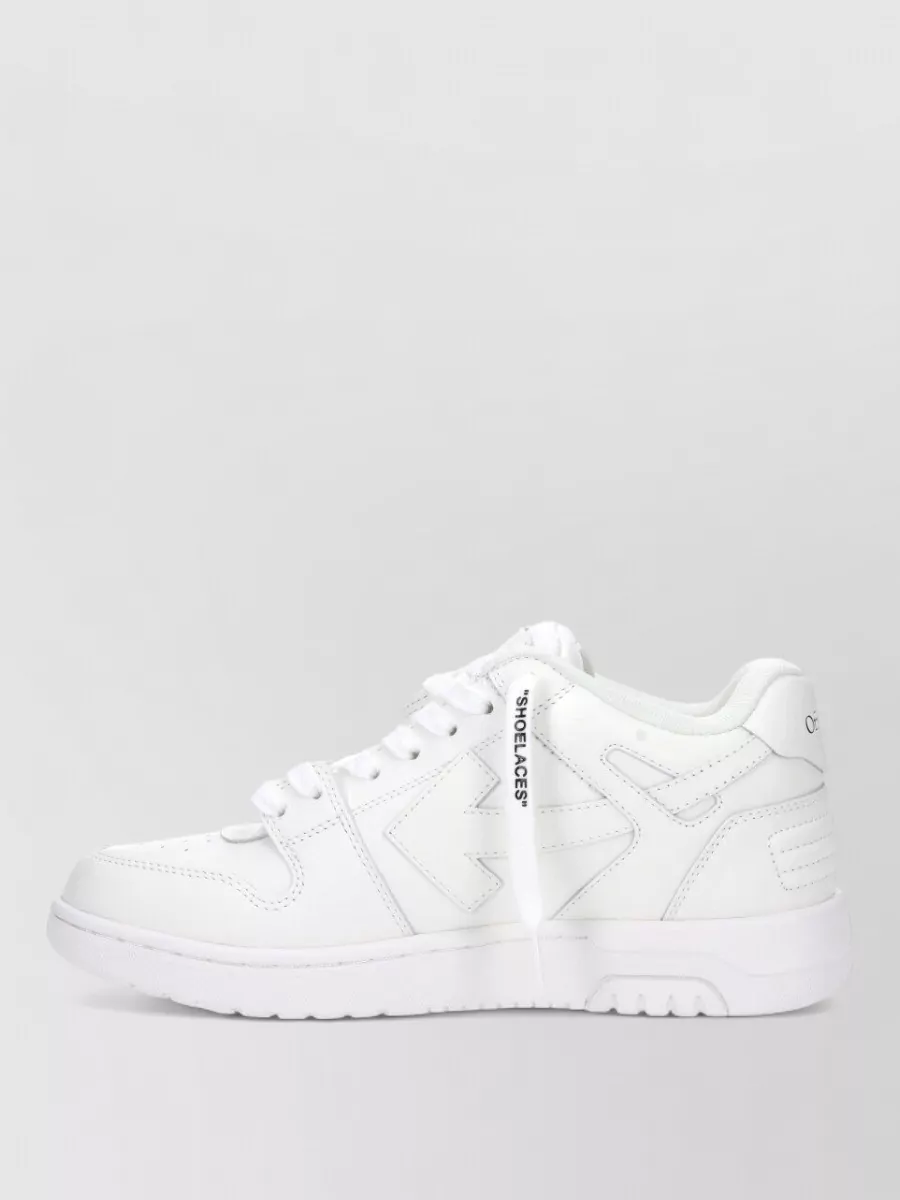 Off-White Leather Low-Top Sneakers