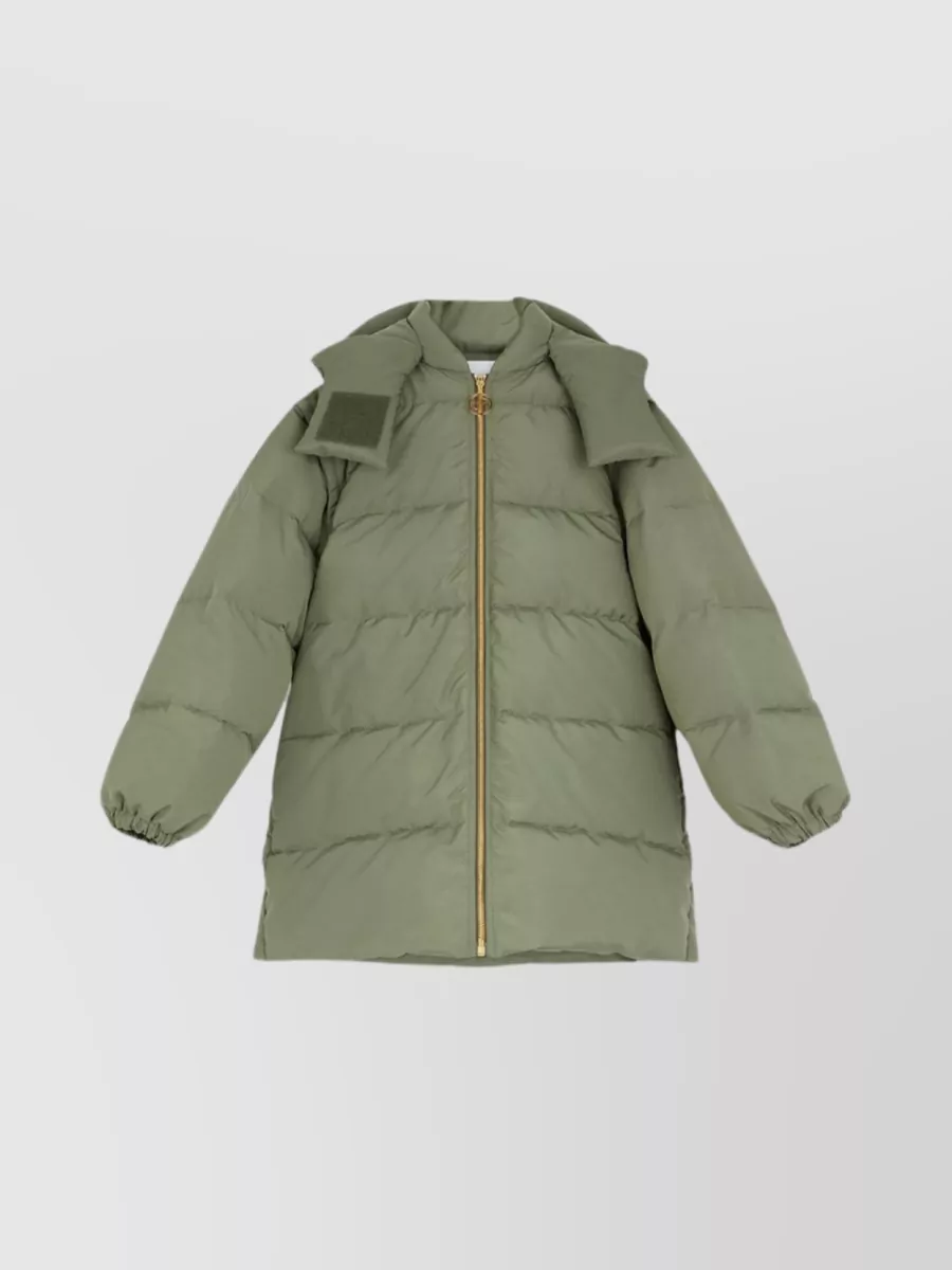 Shop Patou Versatile Puffer With Removable Sleeves In Green