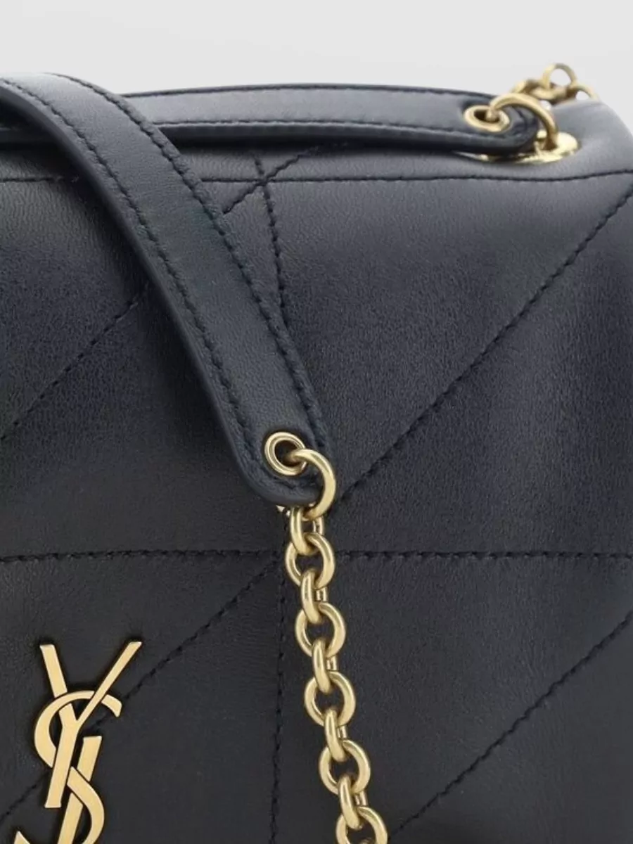 Saint Laurent Jamie Lambskin Leather Clutch Bag
