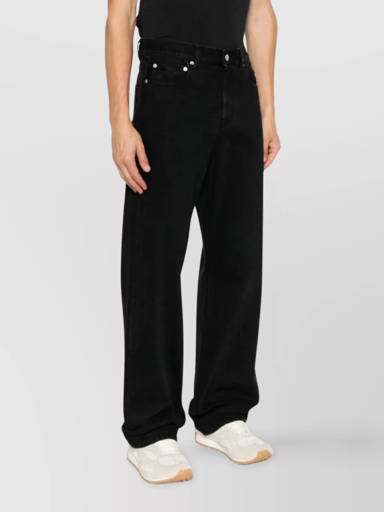 Jacquemus Straight Denim Pants Featuring Belt Loops