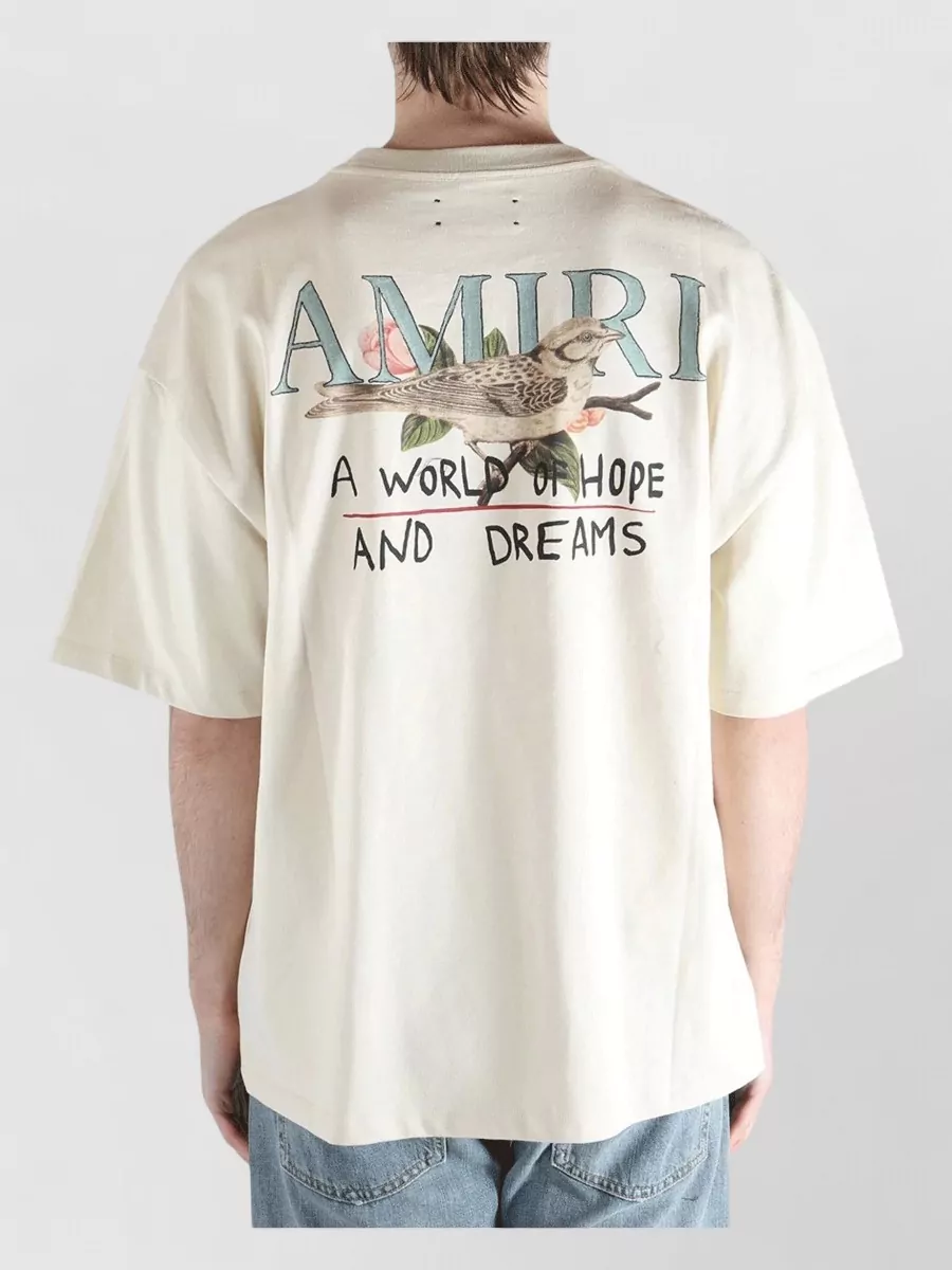 Amiri Printed Cotton Crew Neck T-Shirt