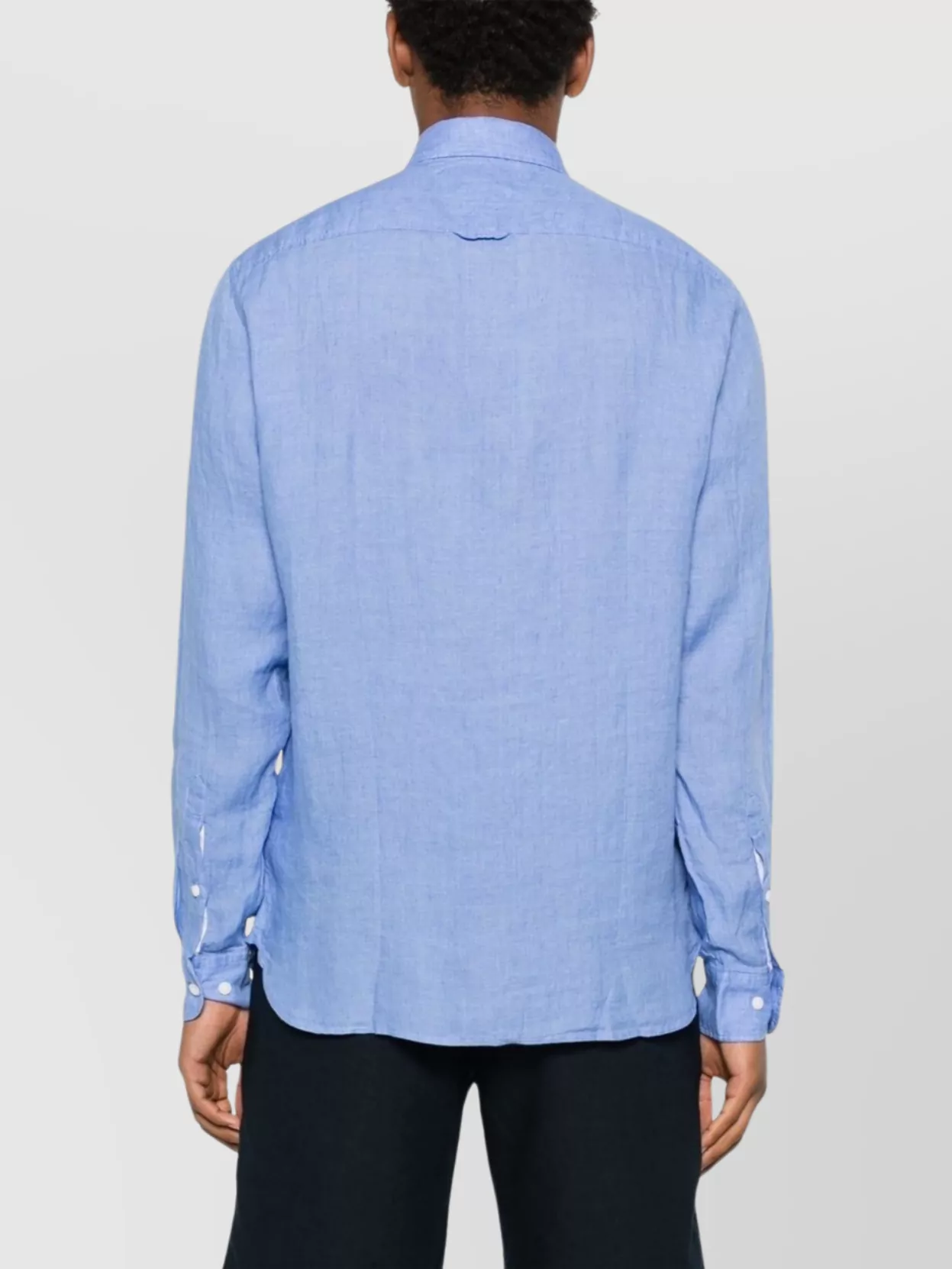 Tommy Hilfiger Linen Logo Shirt Button-Down Collar