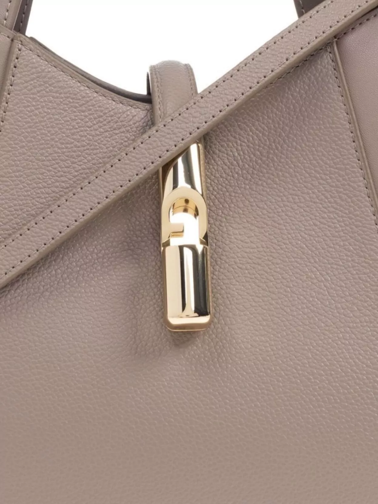 Furla Structured Shoulder Bag With Crossbody Strap And Top Handle