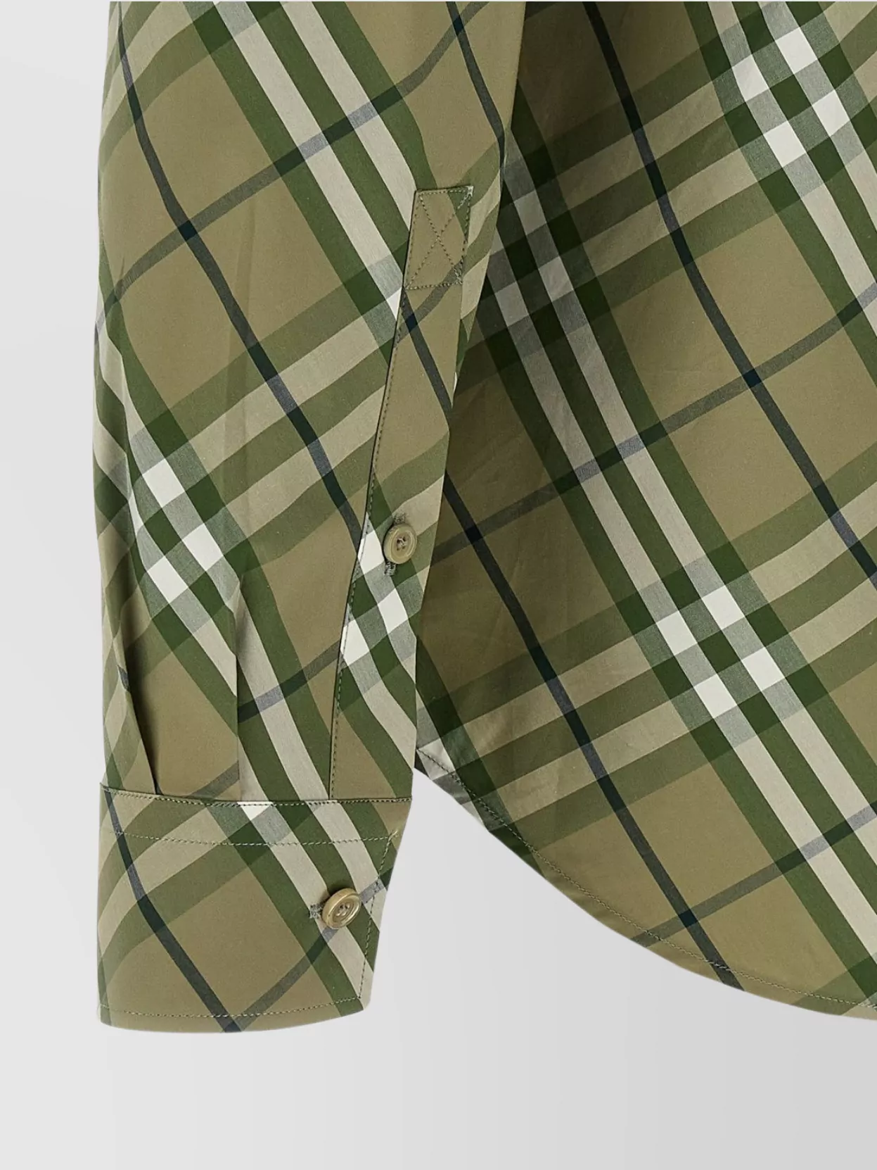 Burberry Embroidered Poplin Shirt With Button Cuffs