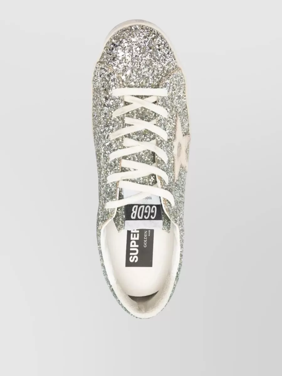 Golden Goose Superstar Sneakers Glitter Upper Star Detail
