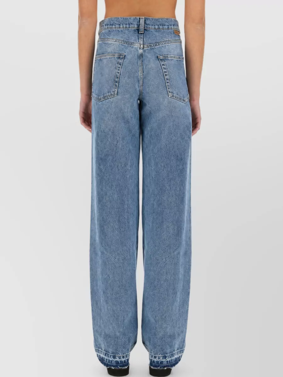 Stella Mccartney Paneled Straight-Leg Jeans