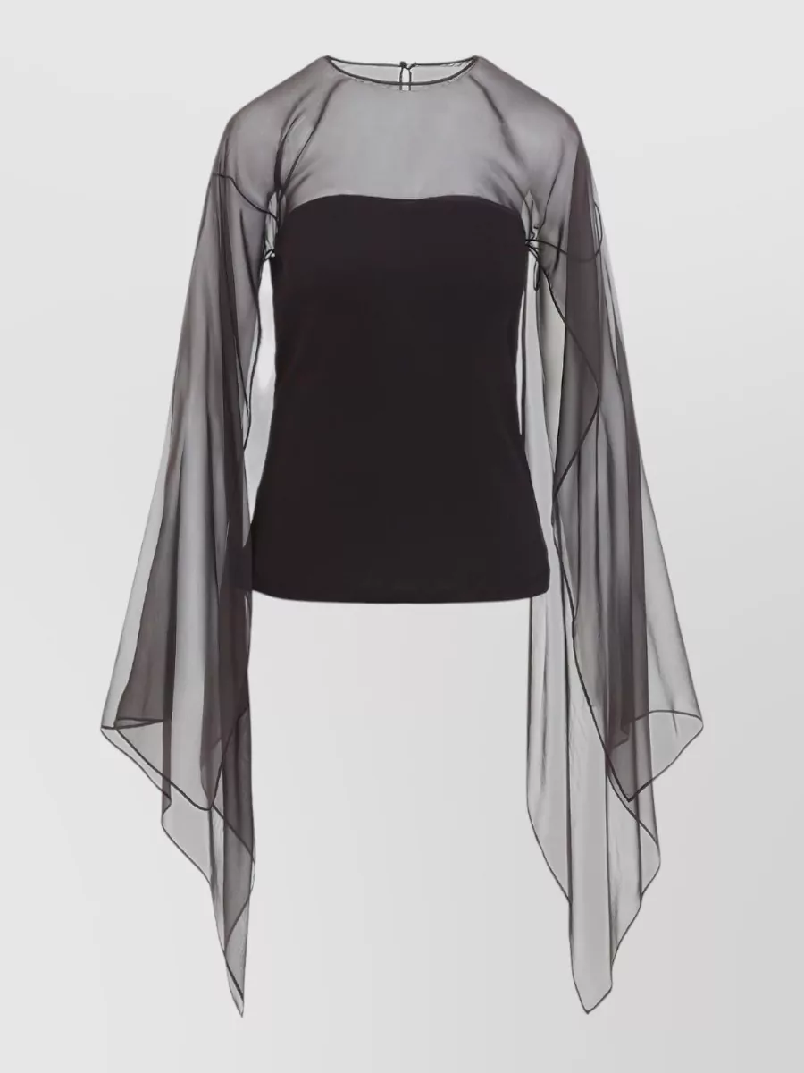 Alberta Ferretti viscose long-sleeve blouse