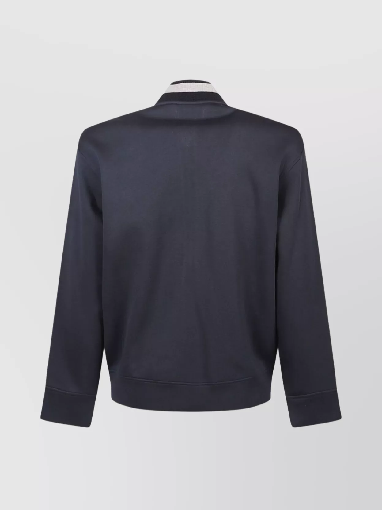 Emporio Armani Logo Zip-up Sweatshirt Featuring Front Pockets In Blue