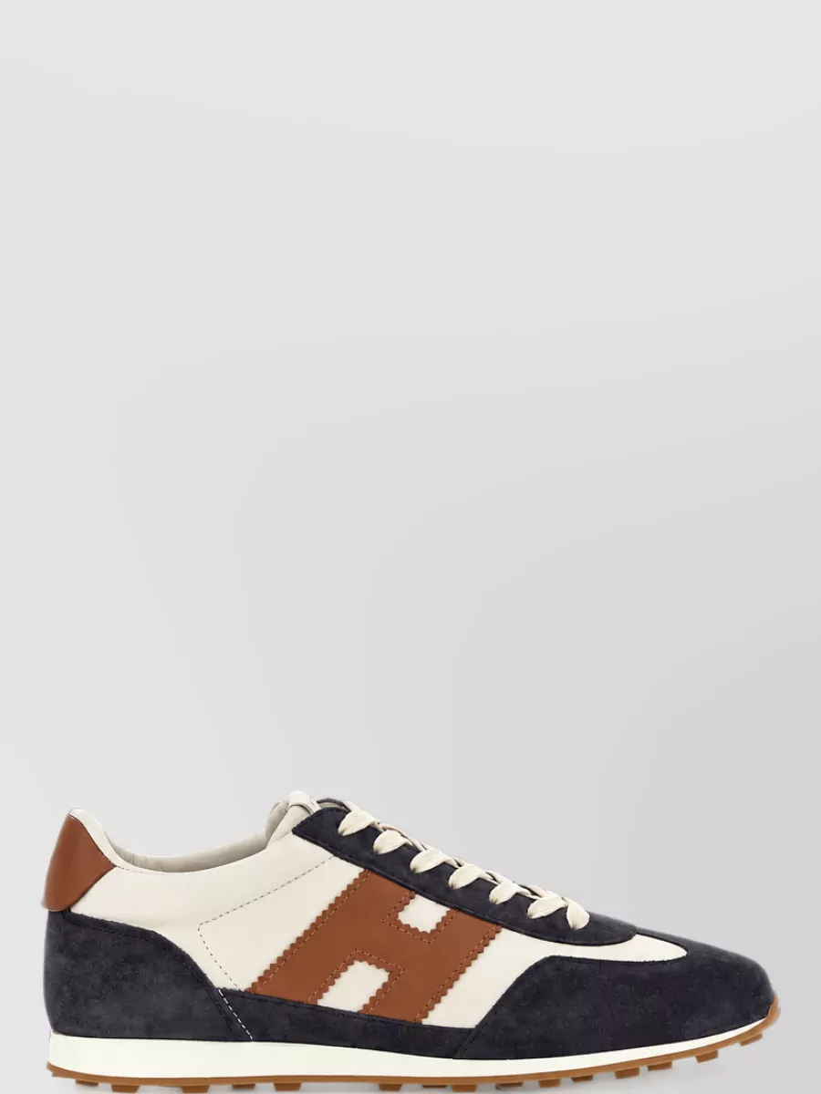 Hogan Leather Low Top Lace-Up Shoes