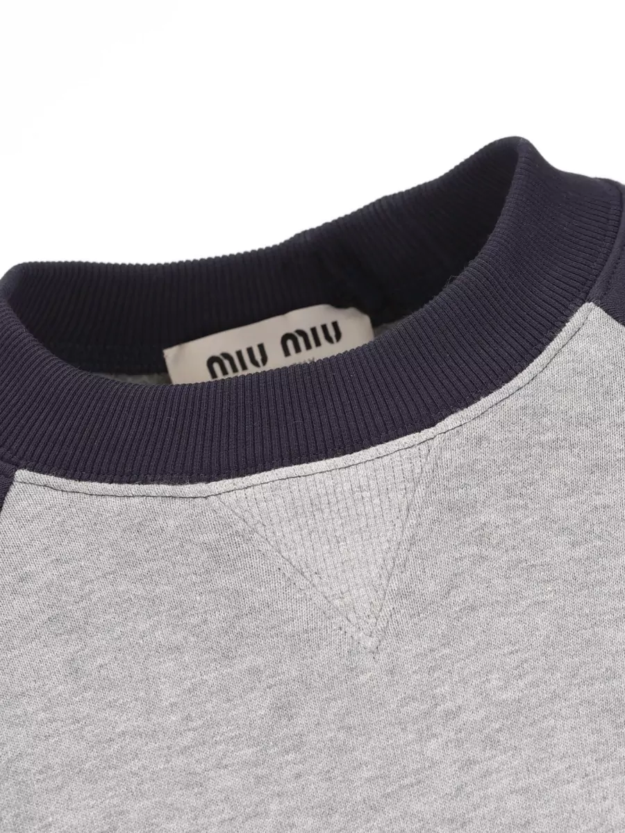 Miu Miu Cotton Raglan Sweatshirt