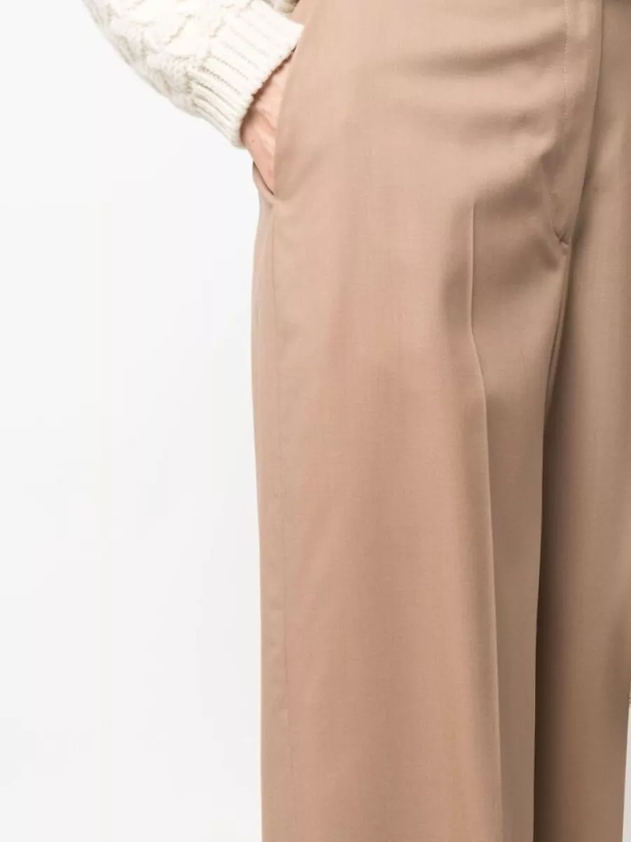 Fabiana Filippi Wool Relaxed-Fit Wide-Leg Trousers