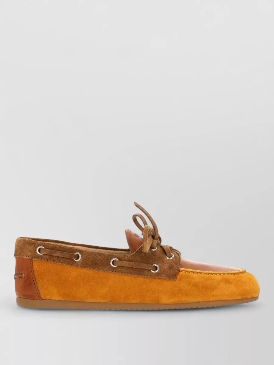 Miu Miu Leather And Suede Loafers