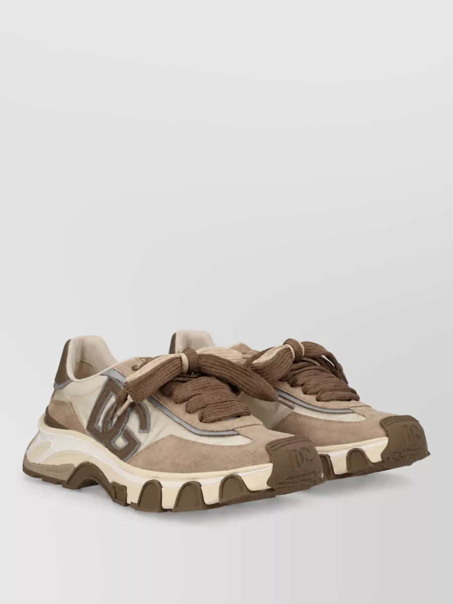 Dolce&Gabbana Dg Country Road Mesh Suede Sneakers