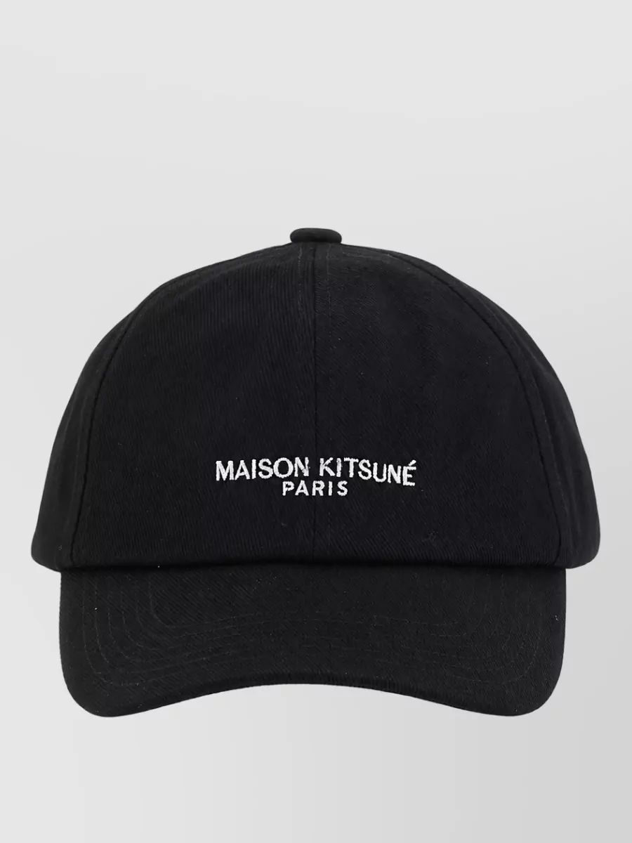 Maison Kitsuné cotton twill baseball cap