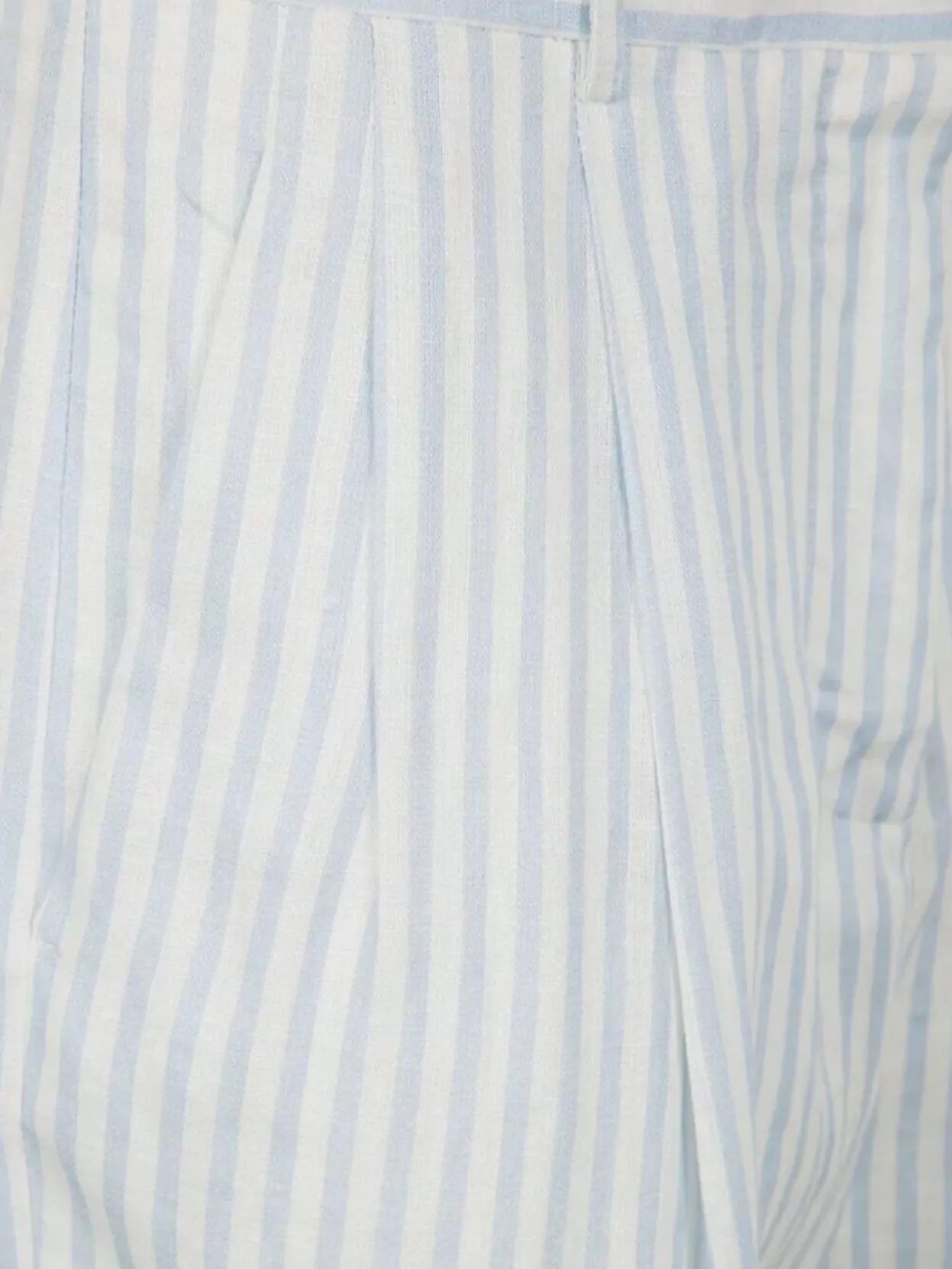 Semicouture Pleated Front Striped Bermuda Shorts