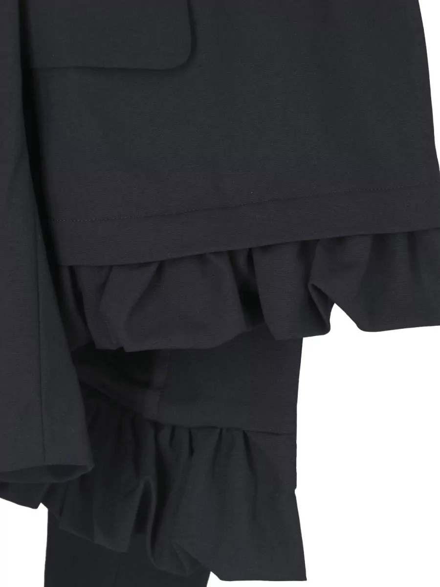 Comme Des Garçons Wool Crewneck Fitted Jacket
