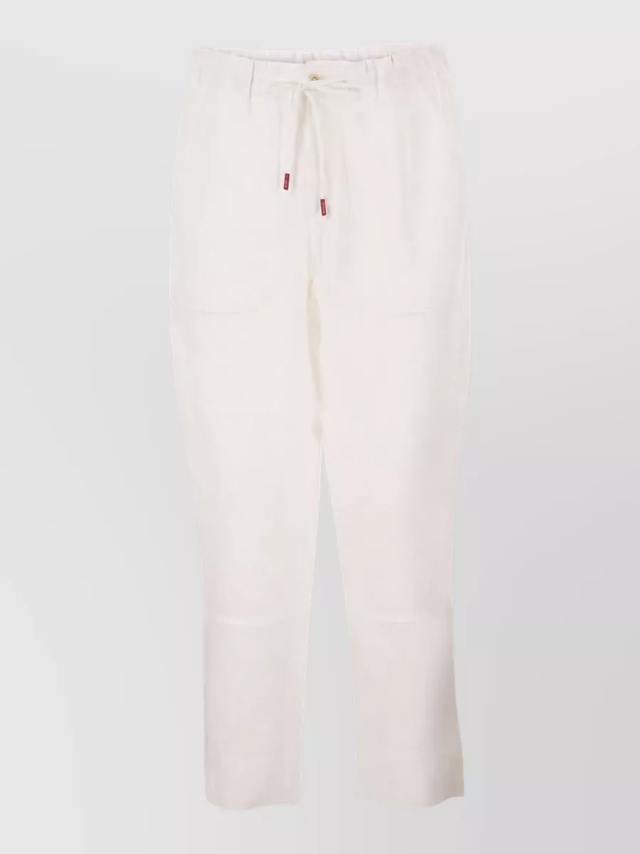 Kiton linen drawstring trousers