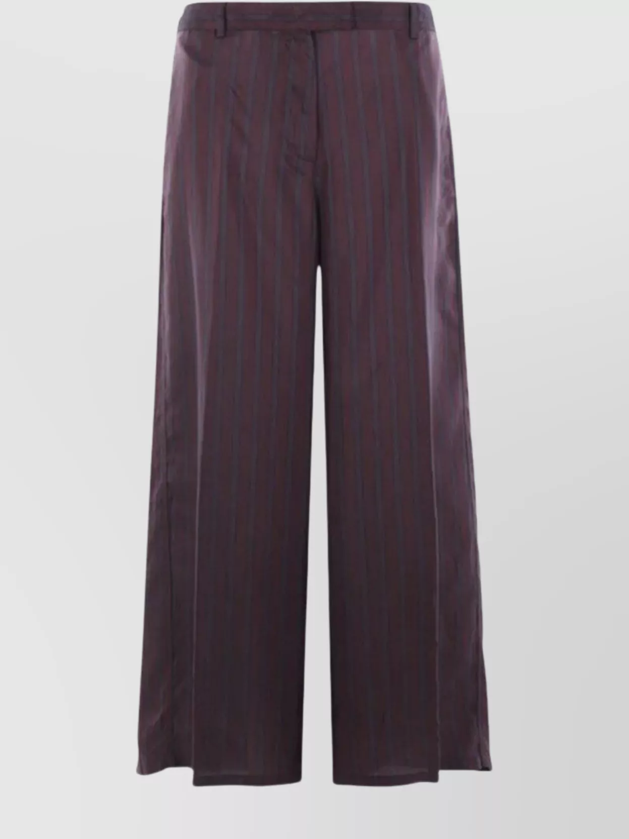 Dries Van Noten Penn Wide-leg Trousers In Striped Twill In Red