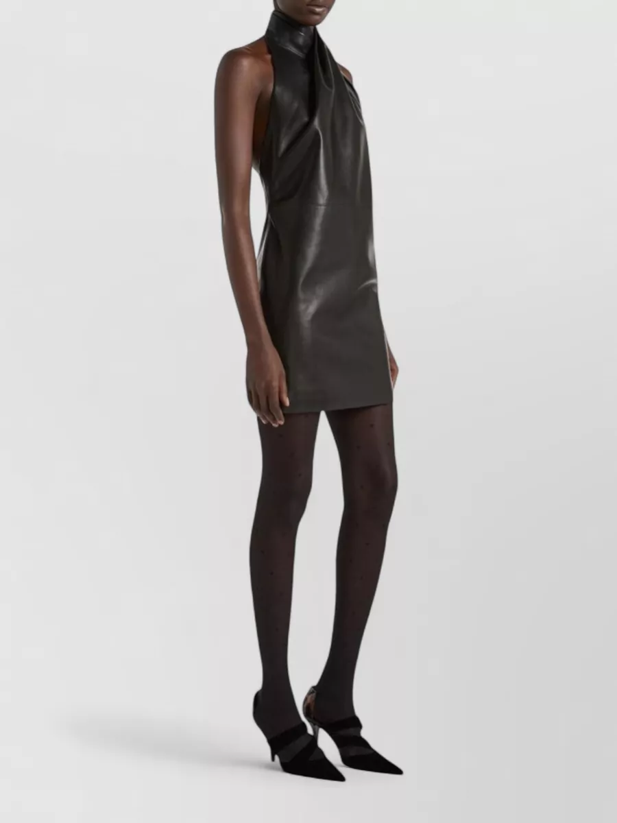 Balmain Leather Mini Dress