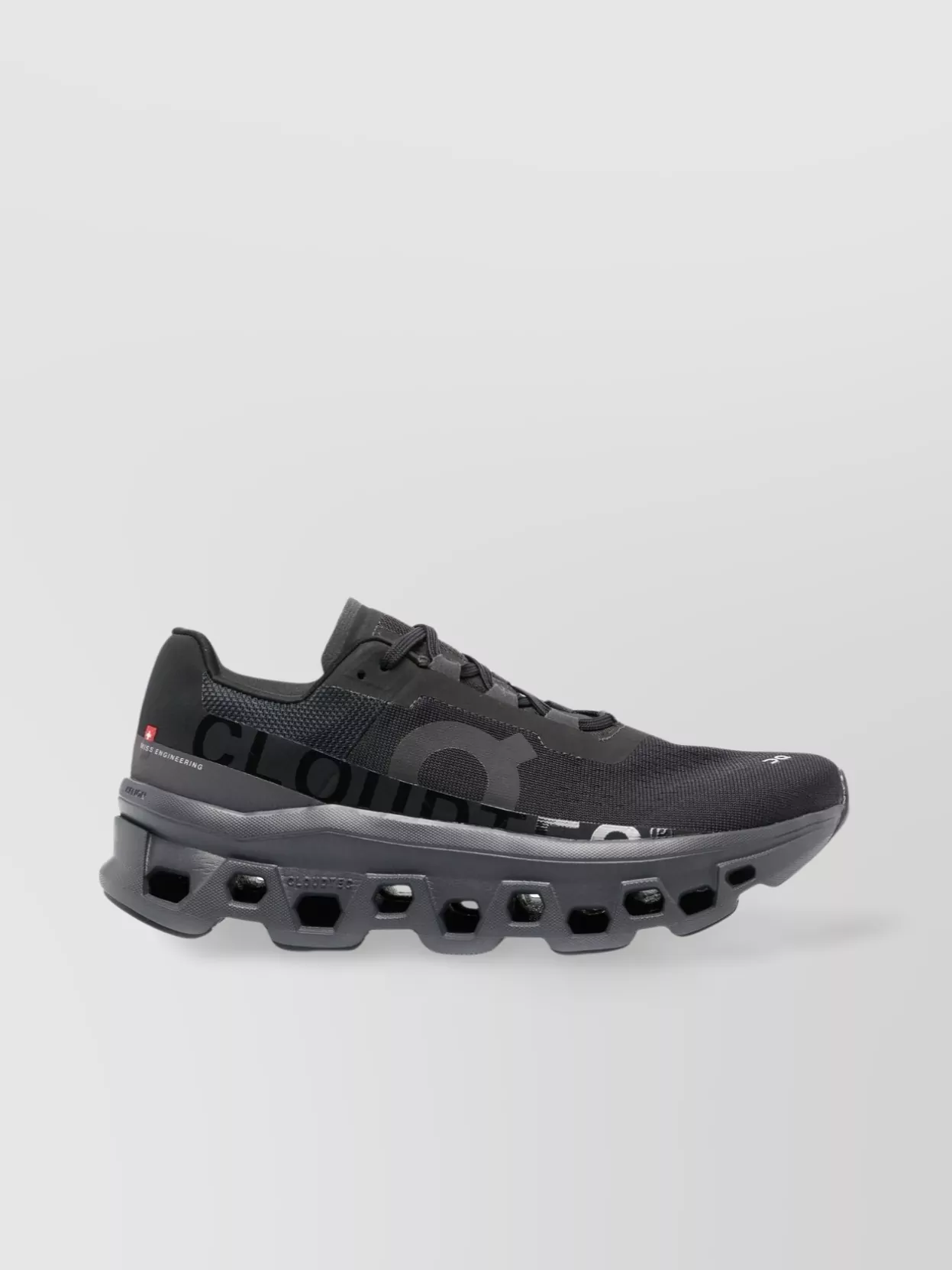 On Mesh Upper Rubber Outsole Sneakers