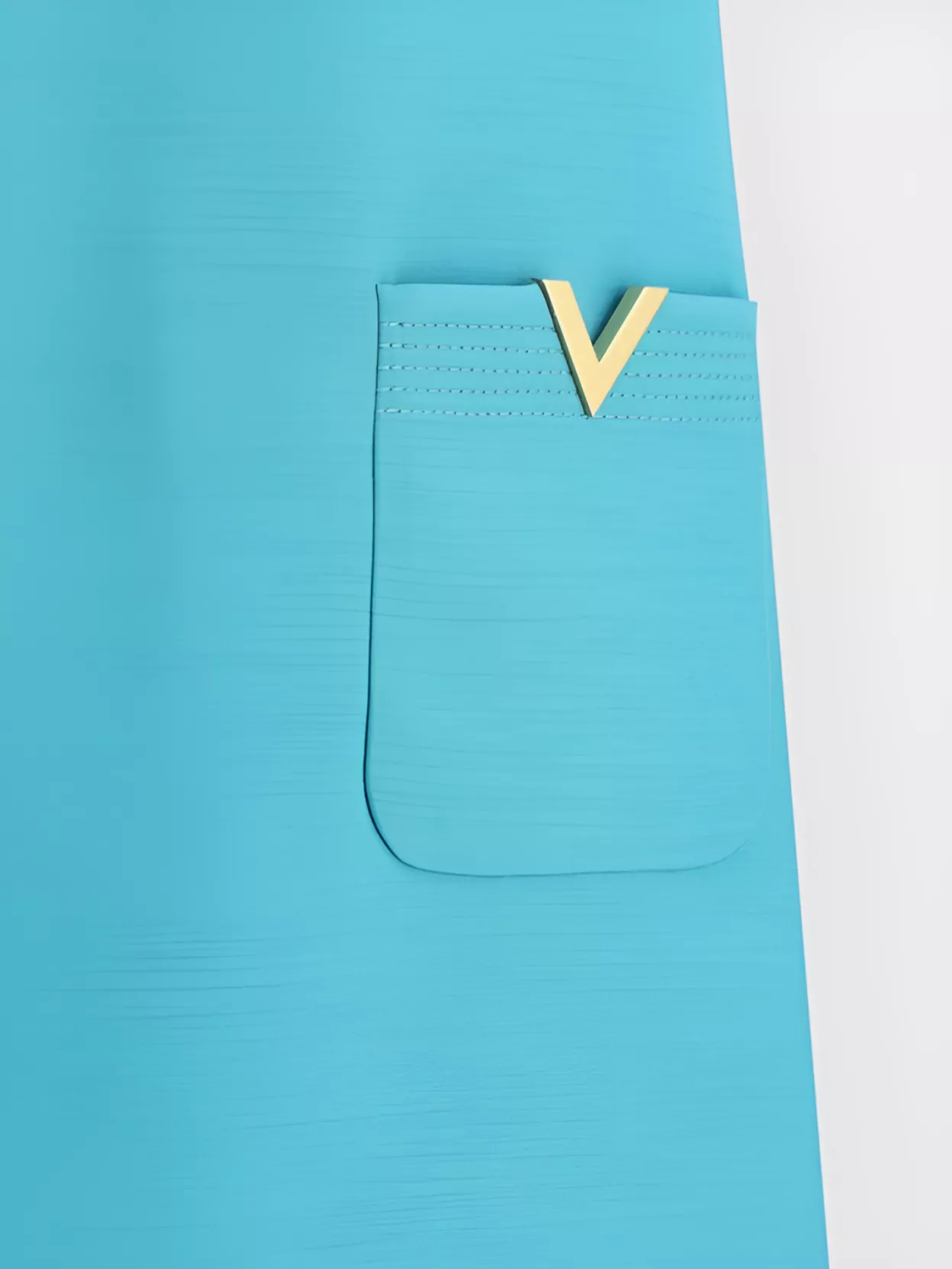 Valentino V-logo Pocket Short-sleeve Crepe Mini Dress