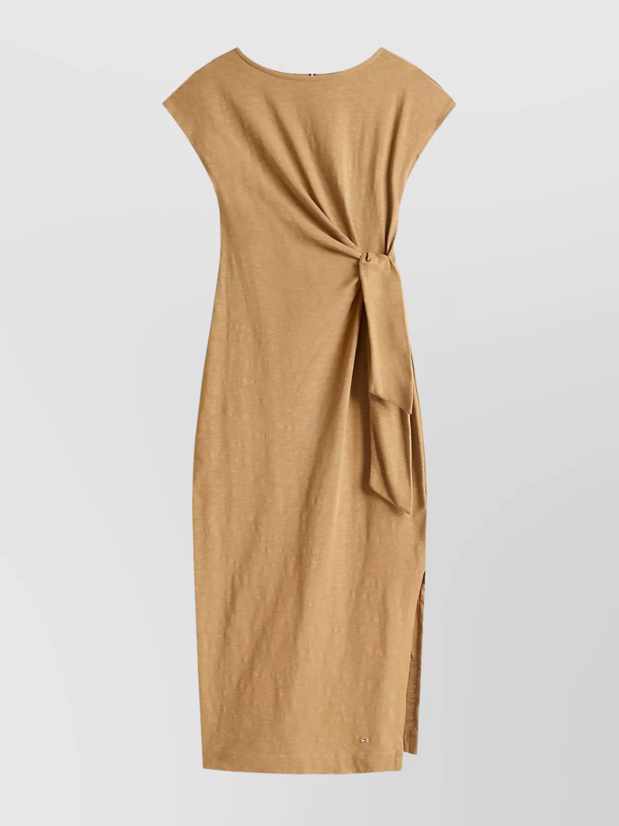 Tommy Hilfiger Midi Dress With Knotted Boat Neck