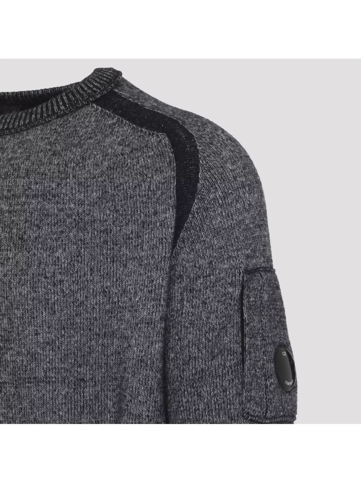C.p. Company Sweater With Contrast Trim And Patch Pocket