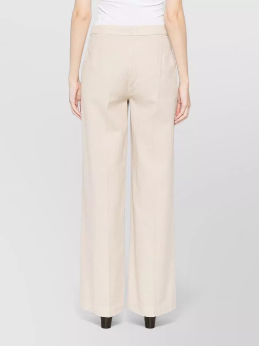 Via Masini 80 Cotton Wide-Leg Trousers