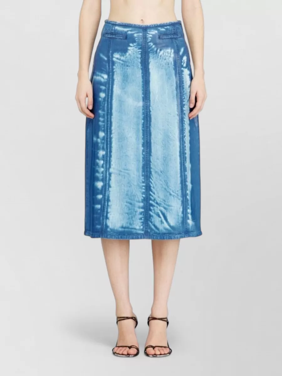 Diesel Printed Lyocell Midi Skirt