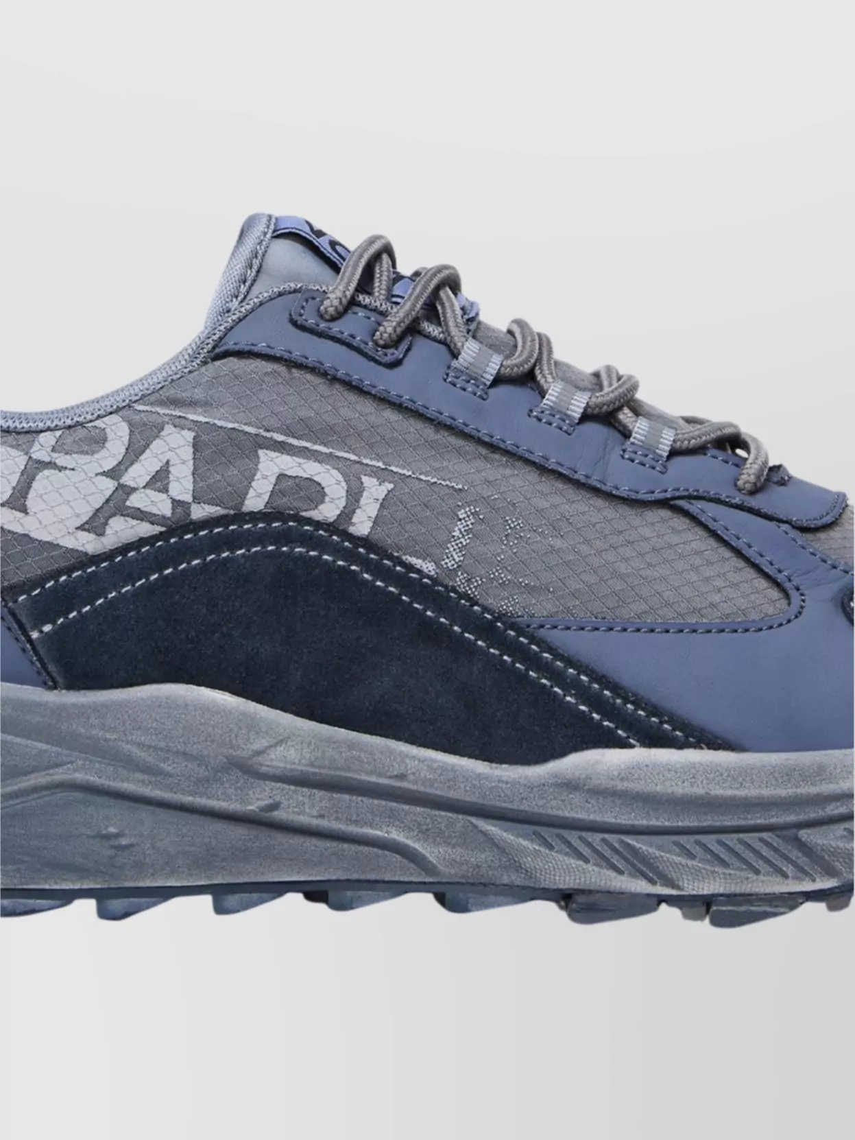 Napapijri Mesh And Suede Sneakers With Textured Sole