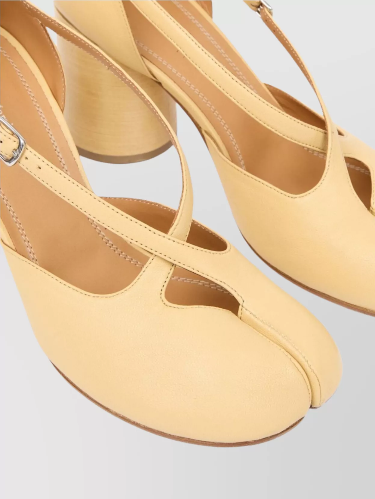 Maison Margiela Block Heel Strappy Tabi Toe Pumps