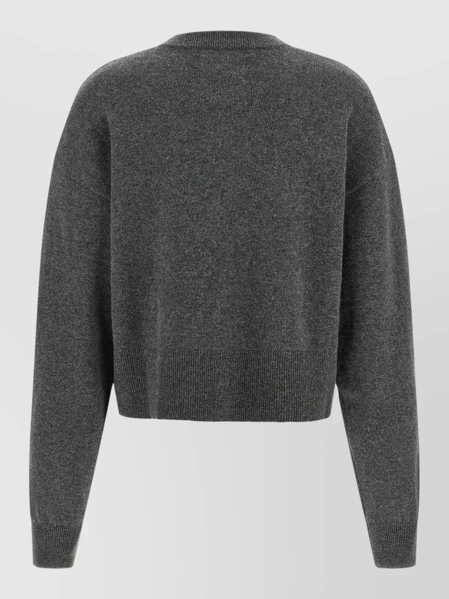 Extreme Cashmere Cashmere Cropped Ribbed Cardigan