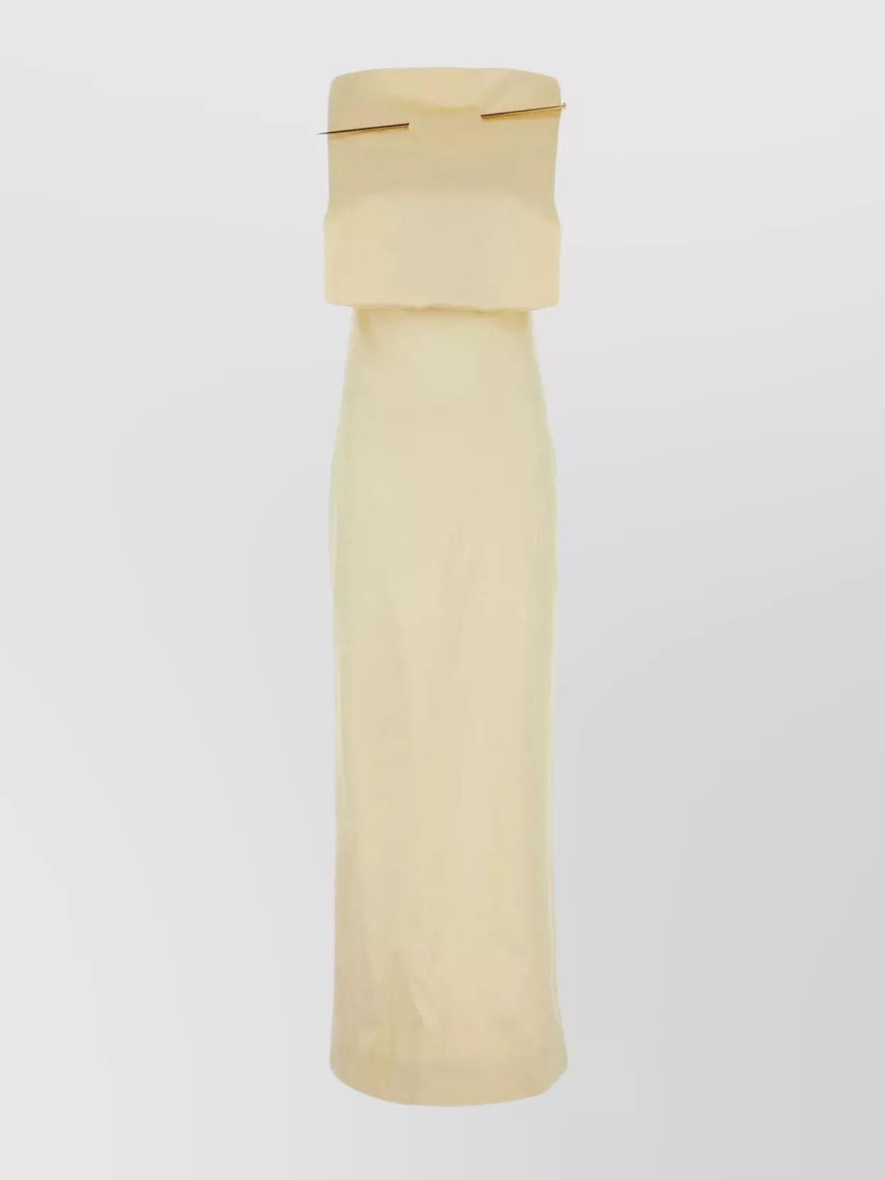 Loewe Stretch Silk Long Dress With Backless Neckline
