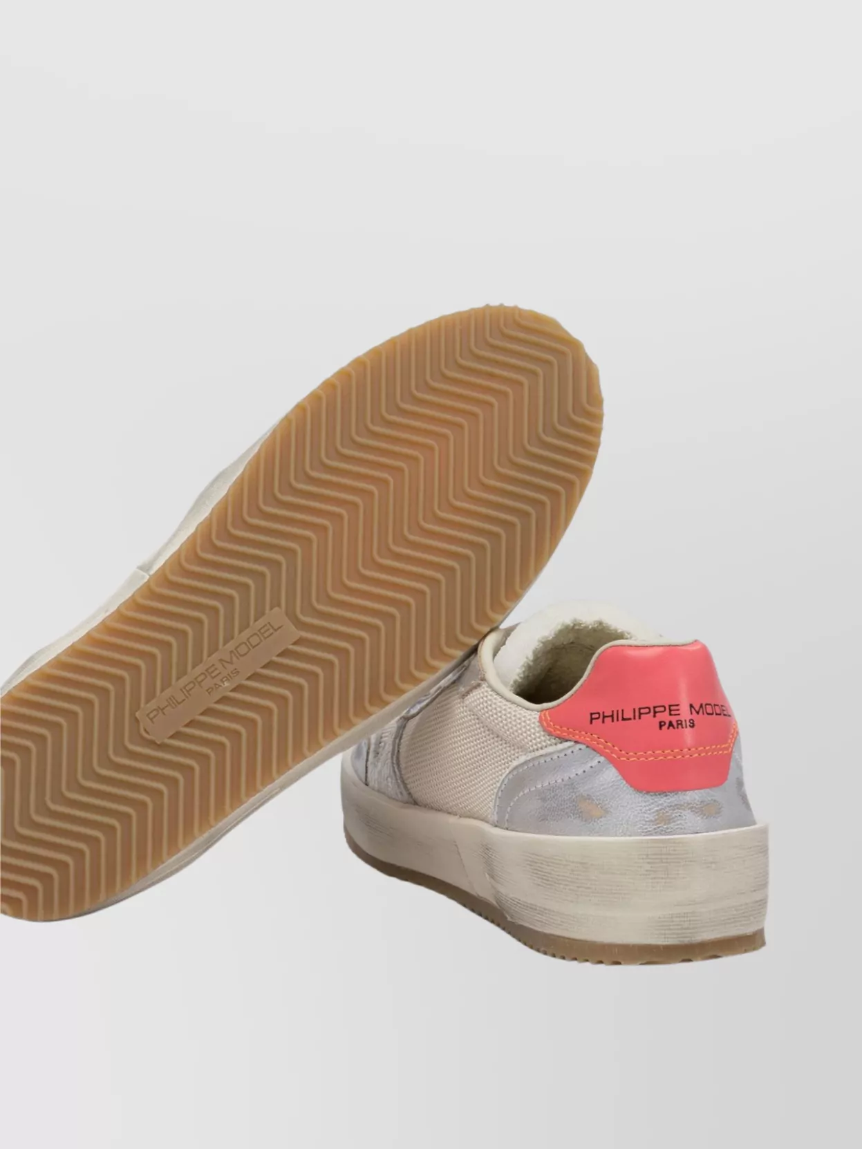 Philippe Model Heel Tab Low-top Rubber Sole Sneakers
