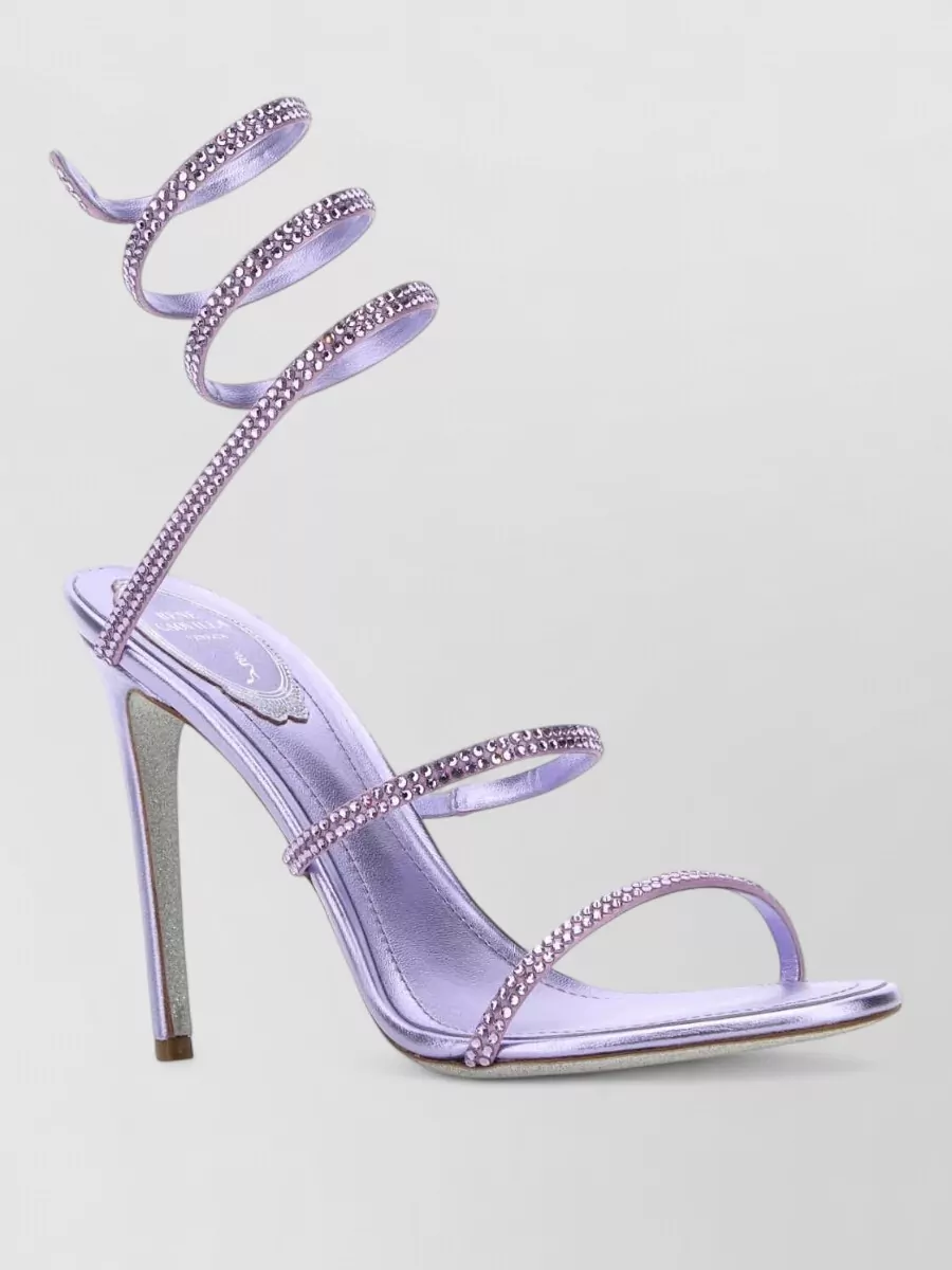 Rene Caovilla Embellished Satin Sandals
