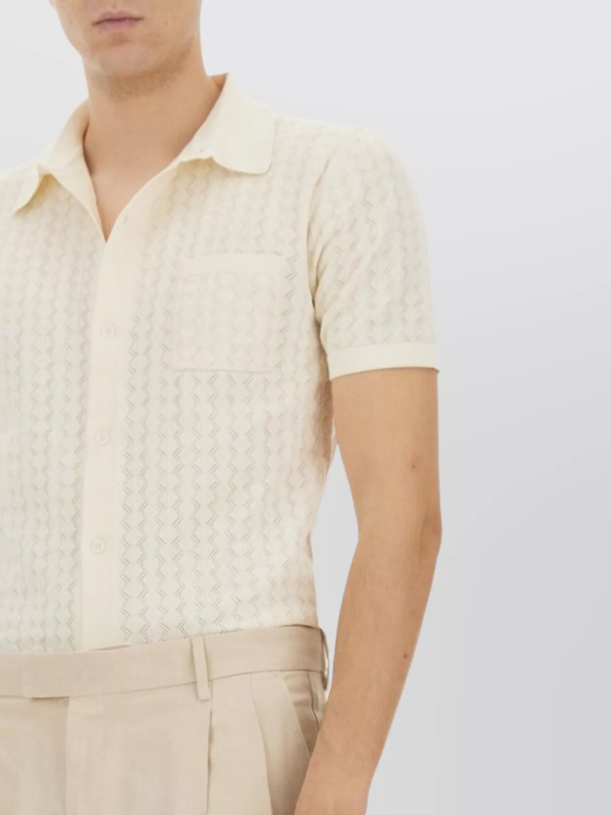 Dolce&Gabbana Textured Cotton Knit Shirt