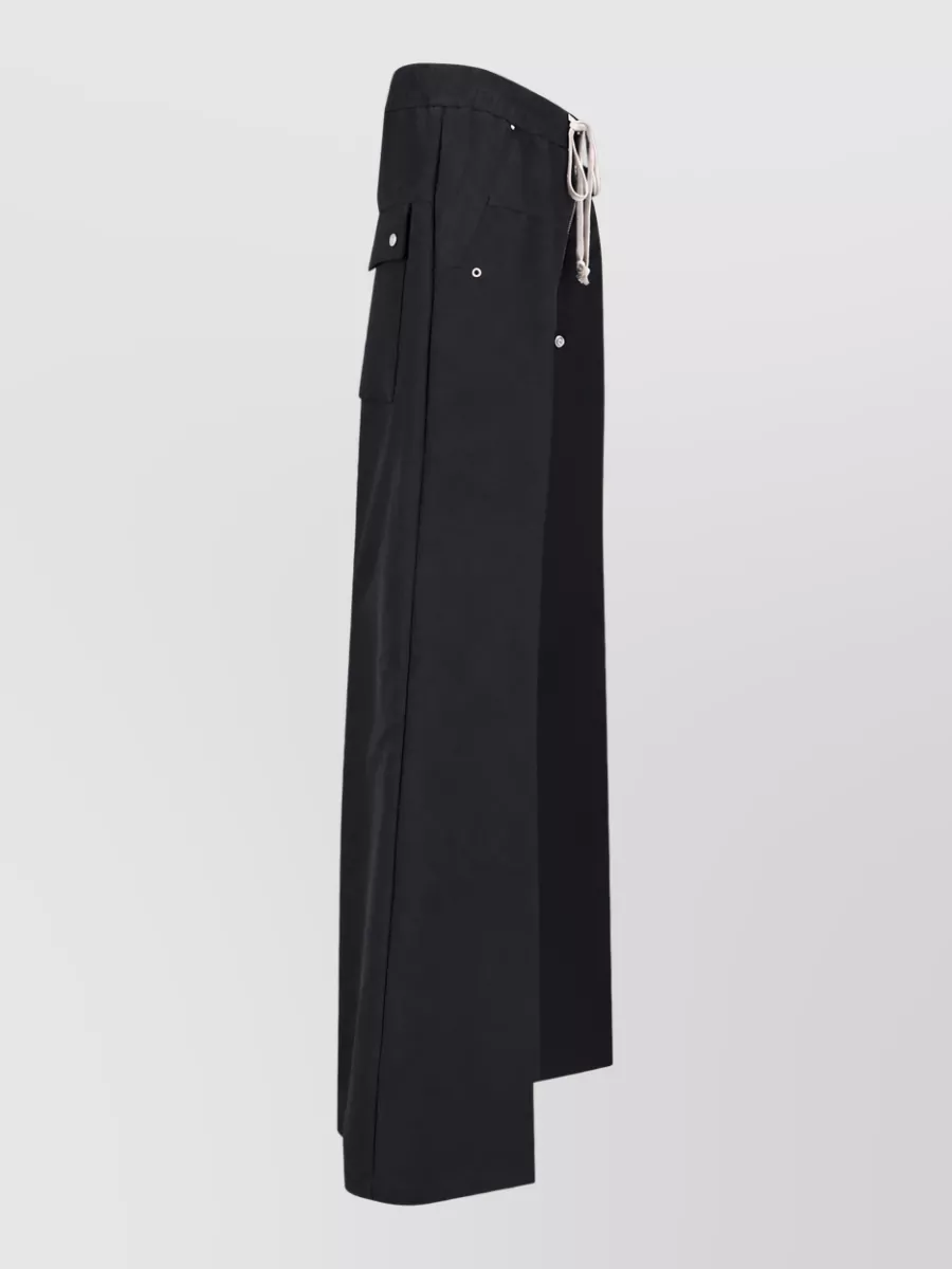 Rick Owens wool straight-leg cargo shorts