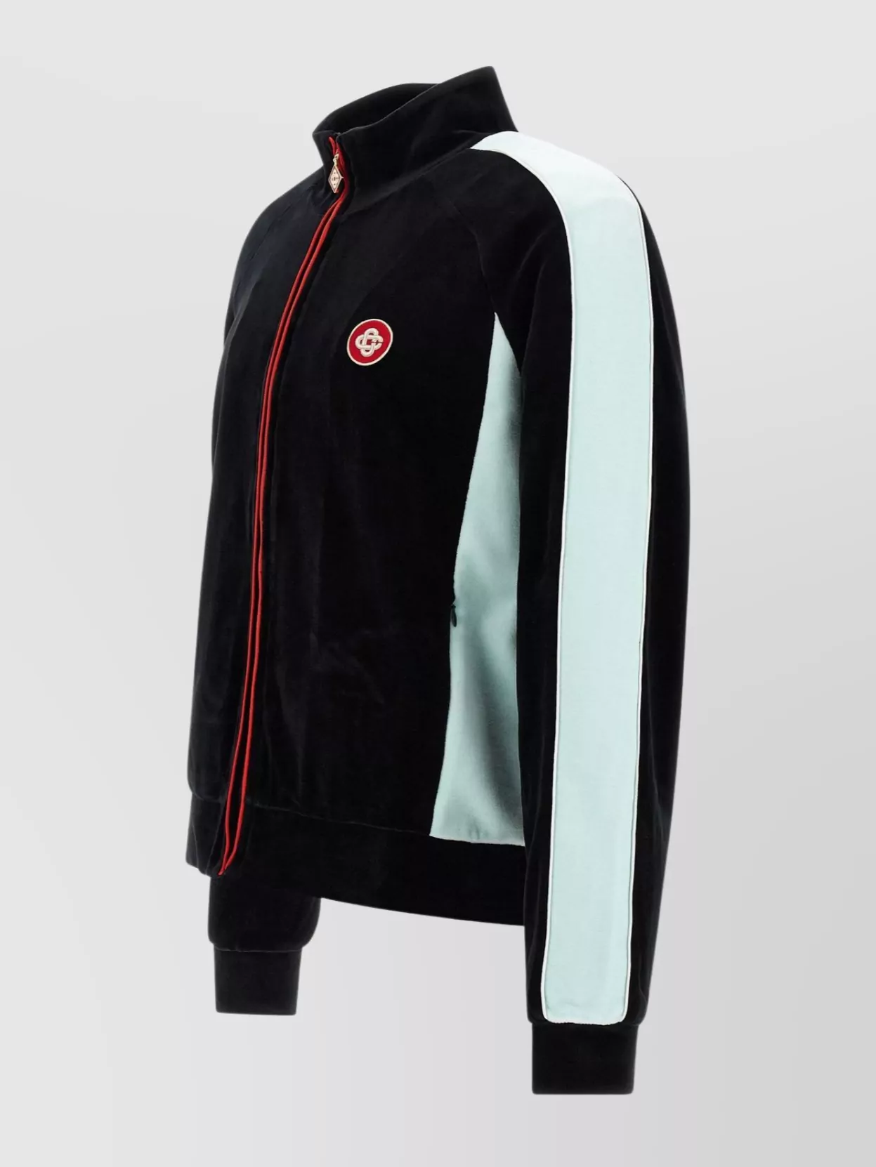 Casablanca High Collar Sweatshirt Featuring Contrast Panels