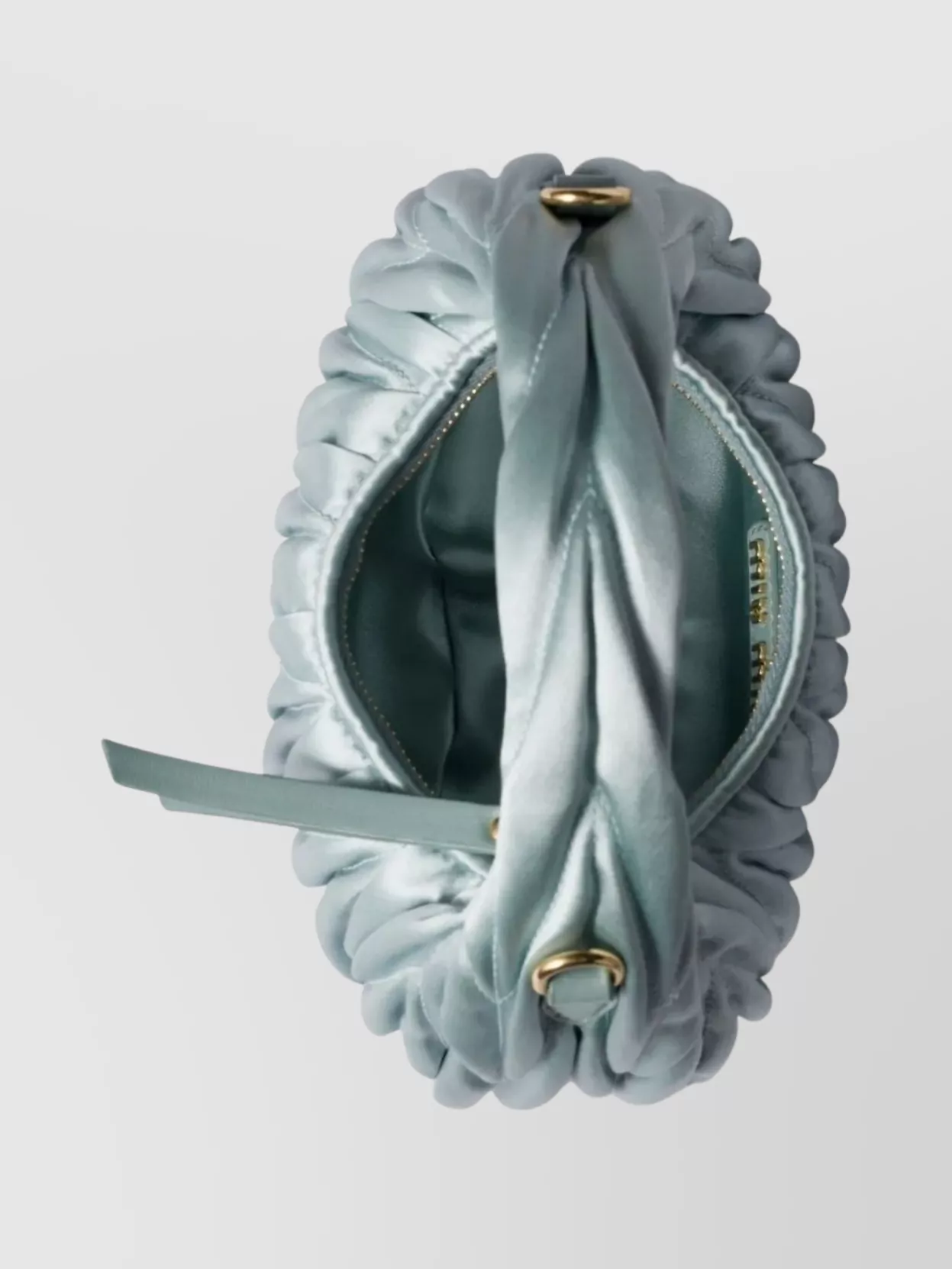 Miu Miu Gathered Tote Bag Detachable Strap