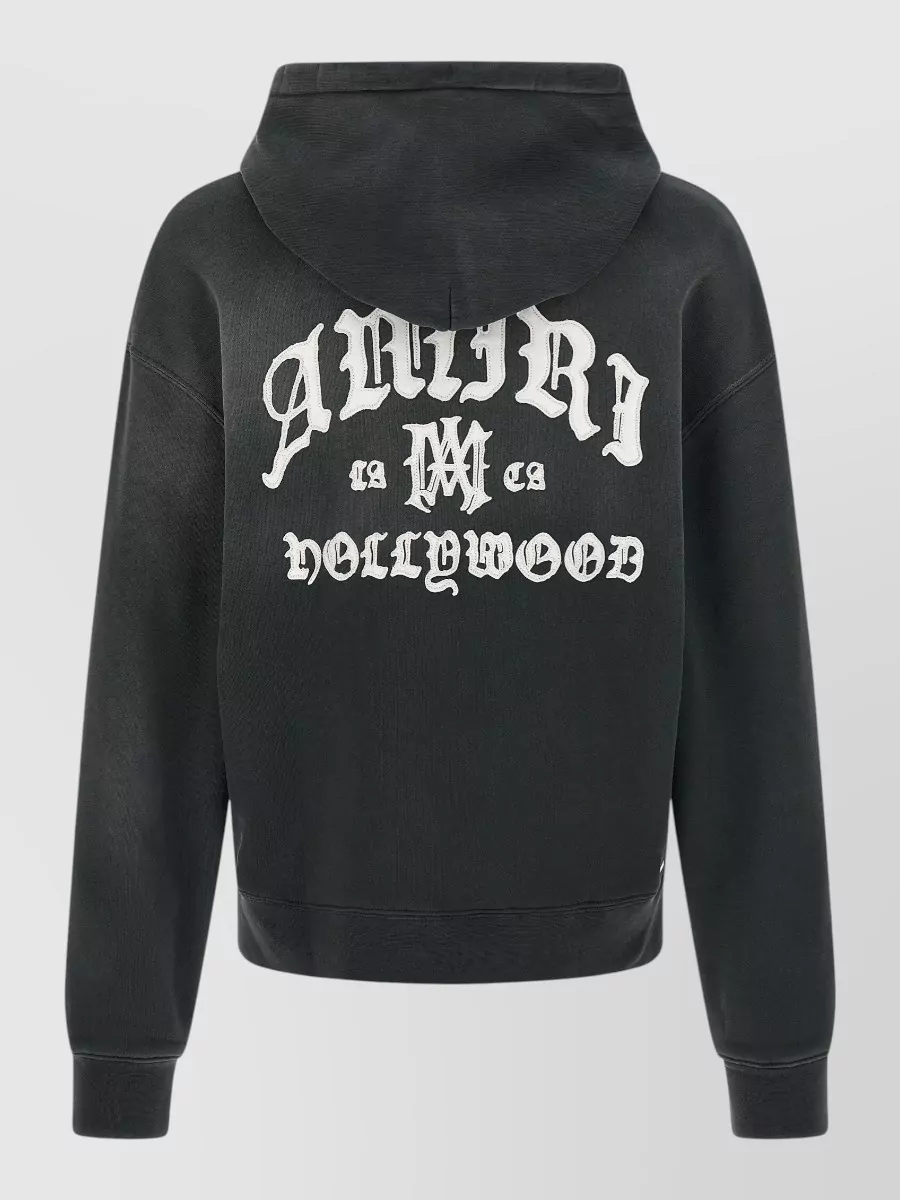 Amiri Cotton Faded-Effect Hoodie